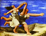 Pablo Picasso Famous Paintings - Two Women Running on the Beach The Race